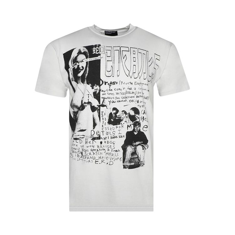 Enfants Riches Deprimes Devil In Disguise T Shirt Faded White