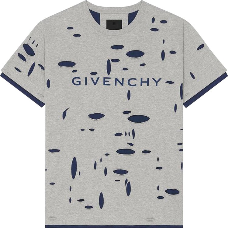 Givenchy Oversized Fit T Shirt GreyBlue