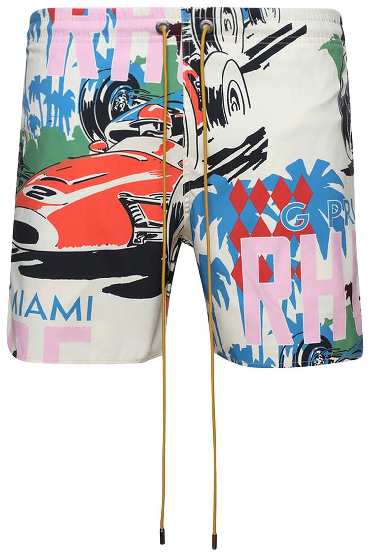 Rhude Grand Prix Swim Short Multicolor