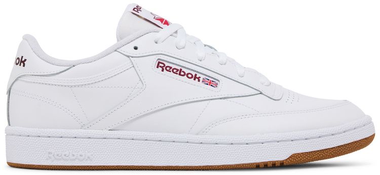 Reebok Club C 85 White Burgundy Gum