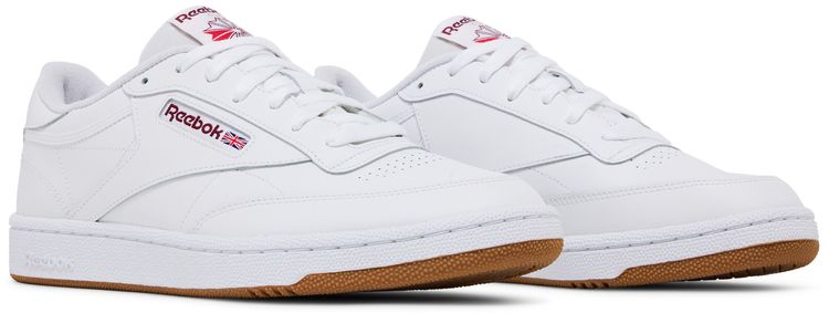 Reebok Club C 85 White Burgundy Gum
