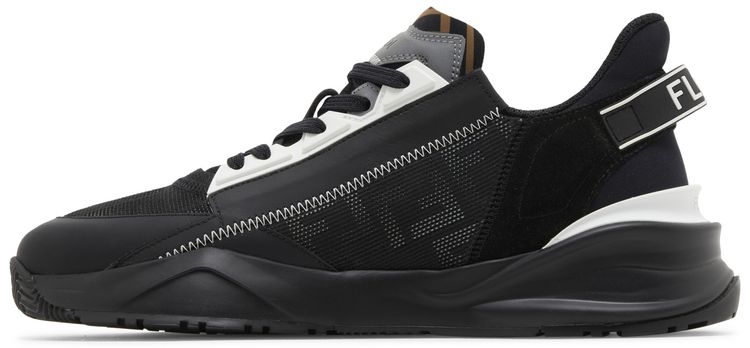 Fendi Flow Slip On Black White