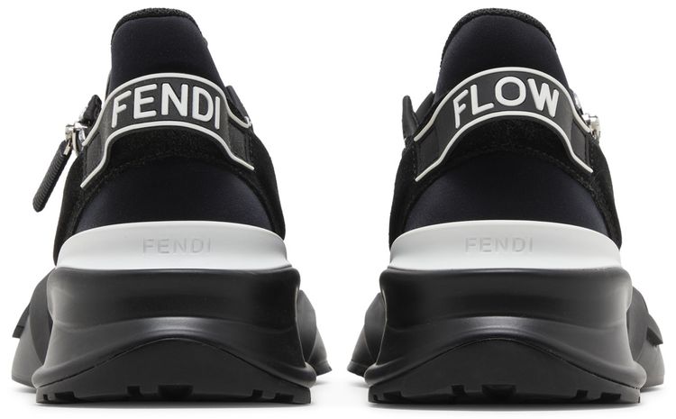 Fendi Flow Slip On Black White