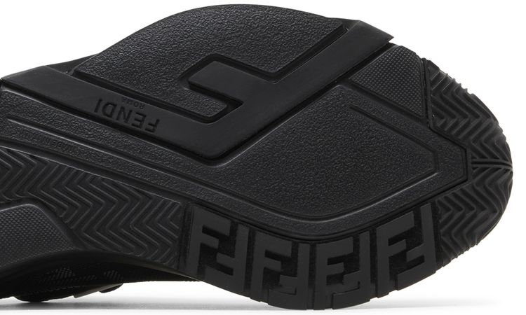 Fendi Flow Slip On Black White