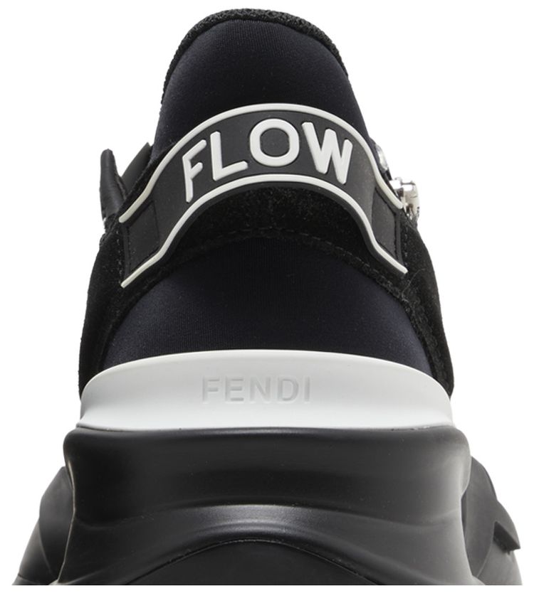 Fendi Flow Slip On Black White