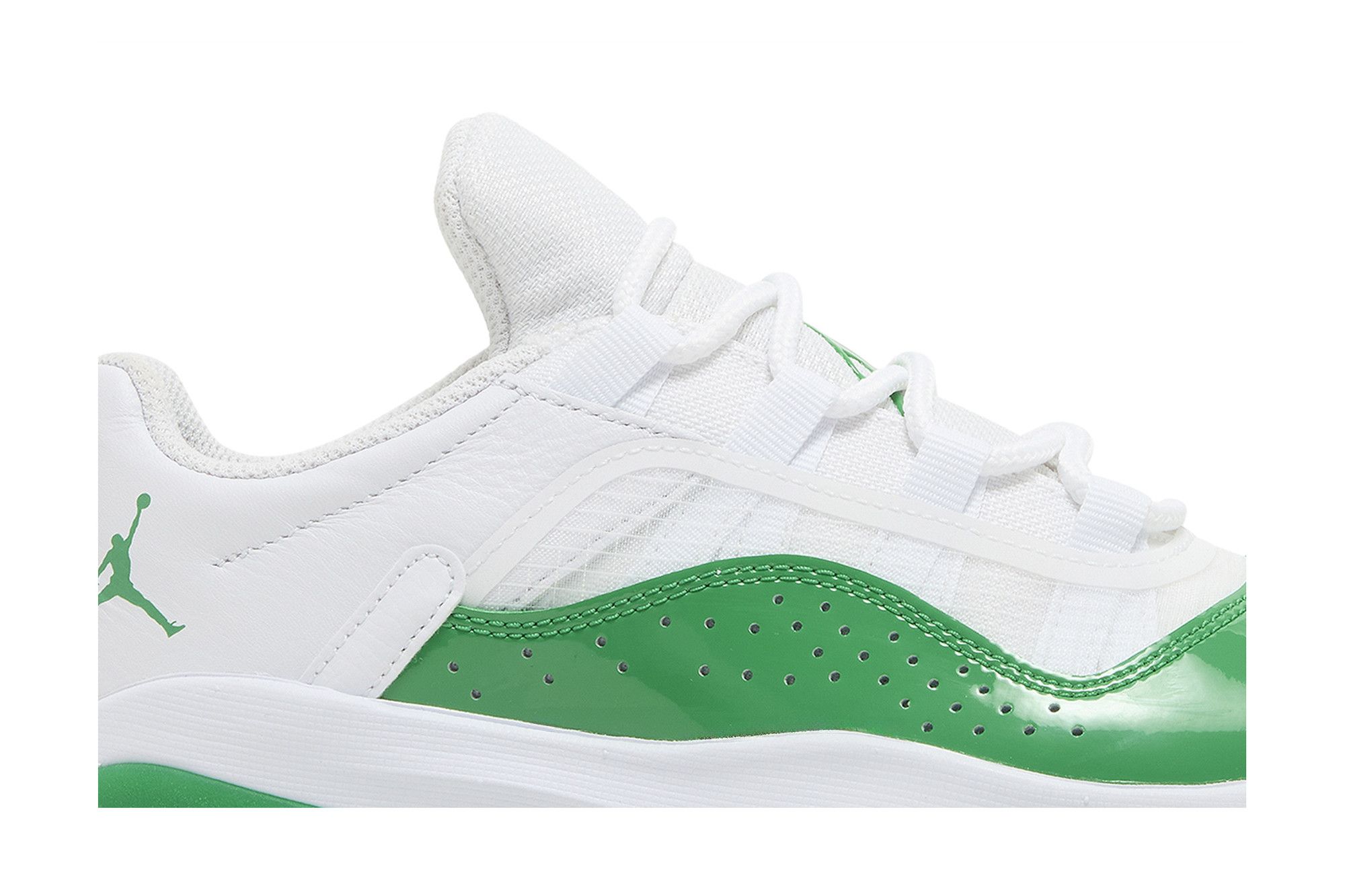 Jordan 11 white and green sales