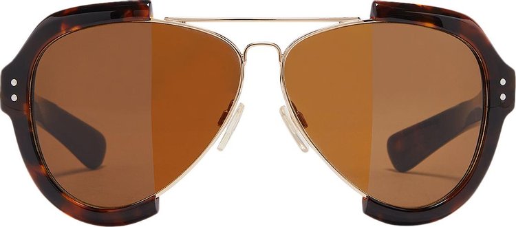 Maison Margiela Reconstructed Aviator Sunglasses 'Brown'