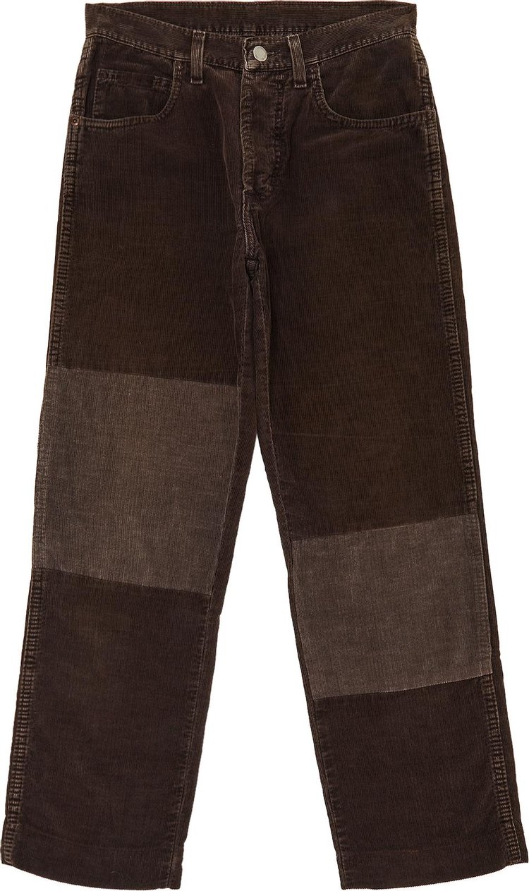 Maison Margiela Reconstructed Corduroy Pants Brown