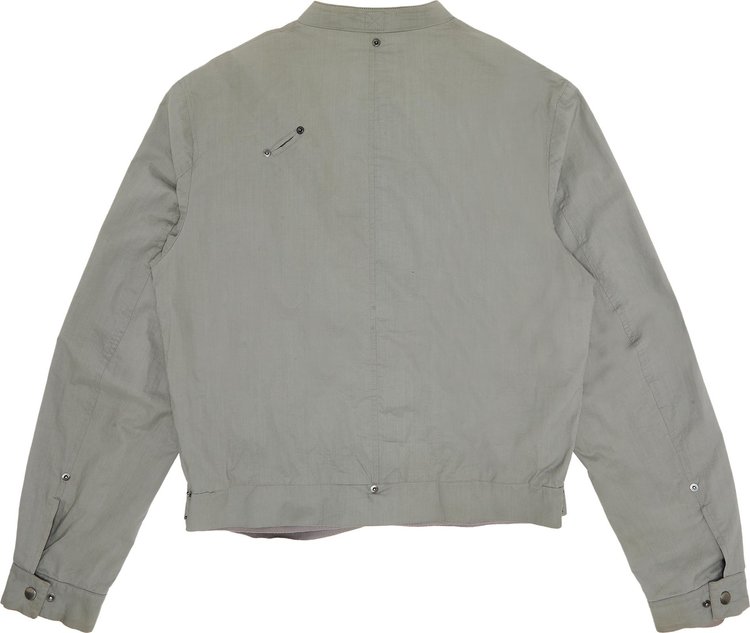 Vintage Hussein Chalayan Lightweight Bomber Jacket Light Grey