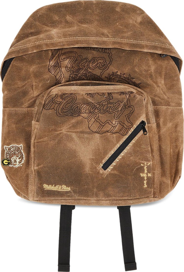 Cactus Jack by Travis Scott x Mitchell & Ness Grambling State University Backpack 'Brown'