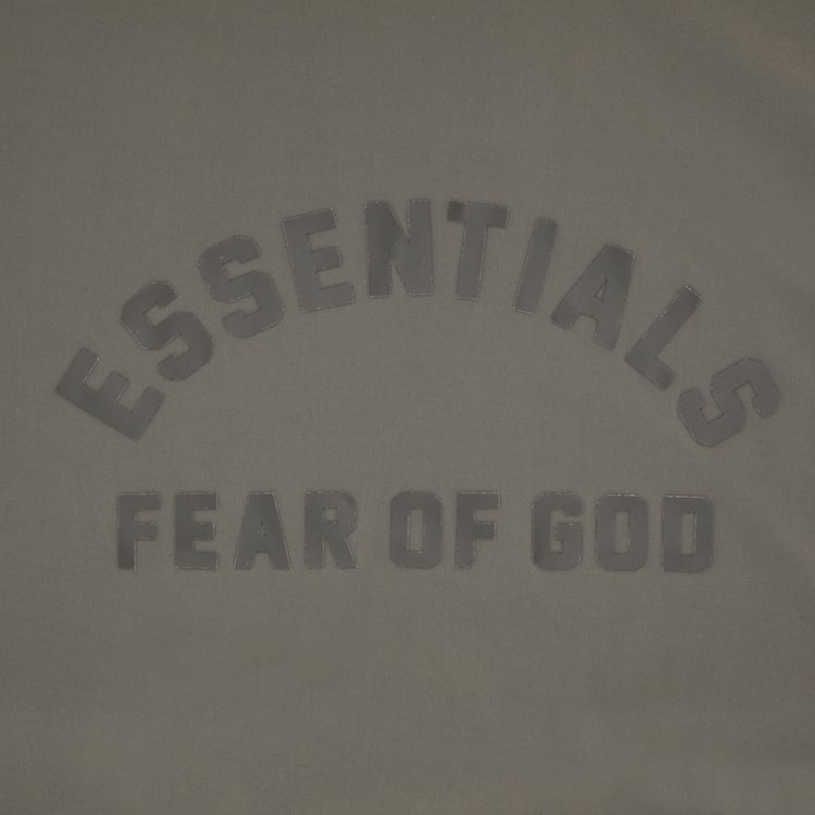 Fear of God Essentials Nylon Fleece Hooded Sweater Dark Heather OatmealInk