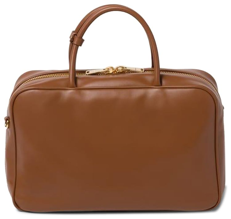 Miu Miu Softy Bauletto Handbag Cognac
