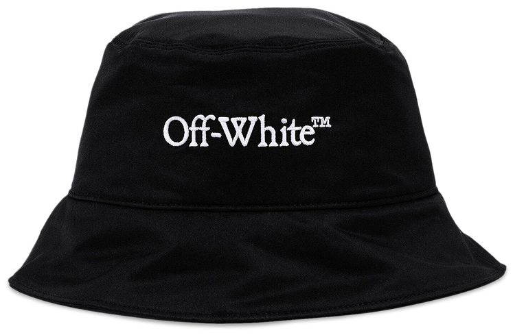 Off White Bookish Bucket Hat BlackWhite