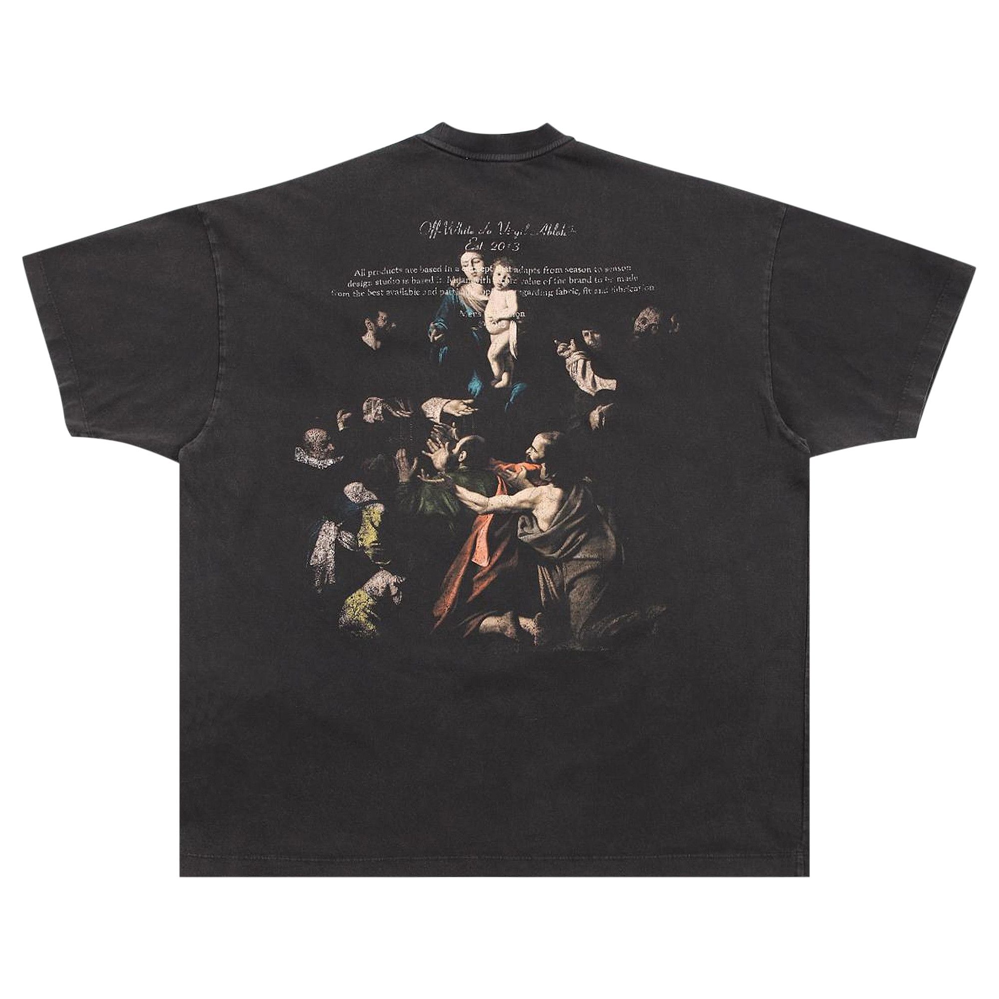 ★Off-White★ Bukish Logo Short Sleeve T-Shirt Black OMAA027 1354421_00.png.png