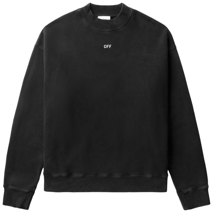 Off White Stamp Mary Skate Crewneck BlackWhite