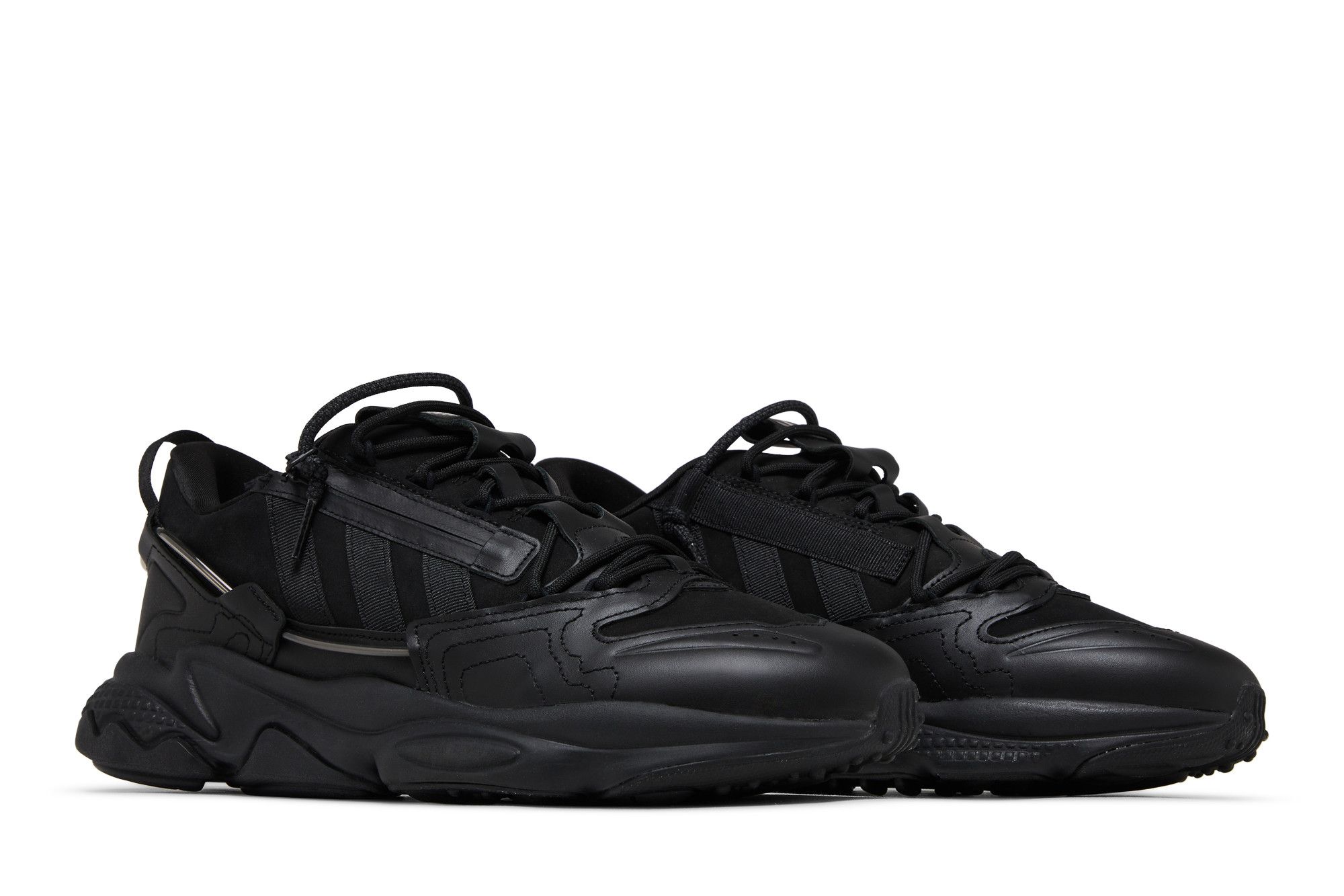 Adidas ozweego black leather 2025