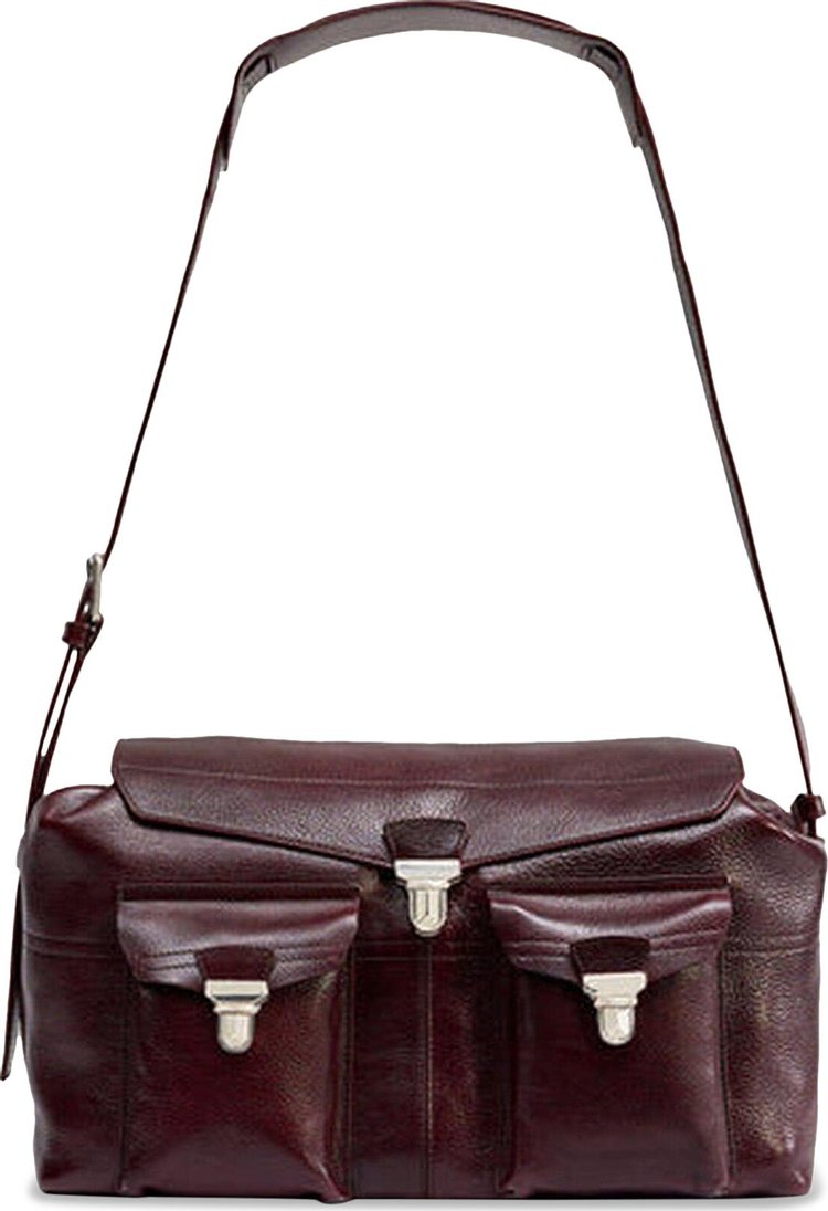 Lemaire Weekend Gear Bag Dark Eggplant