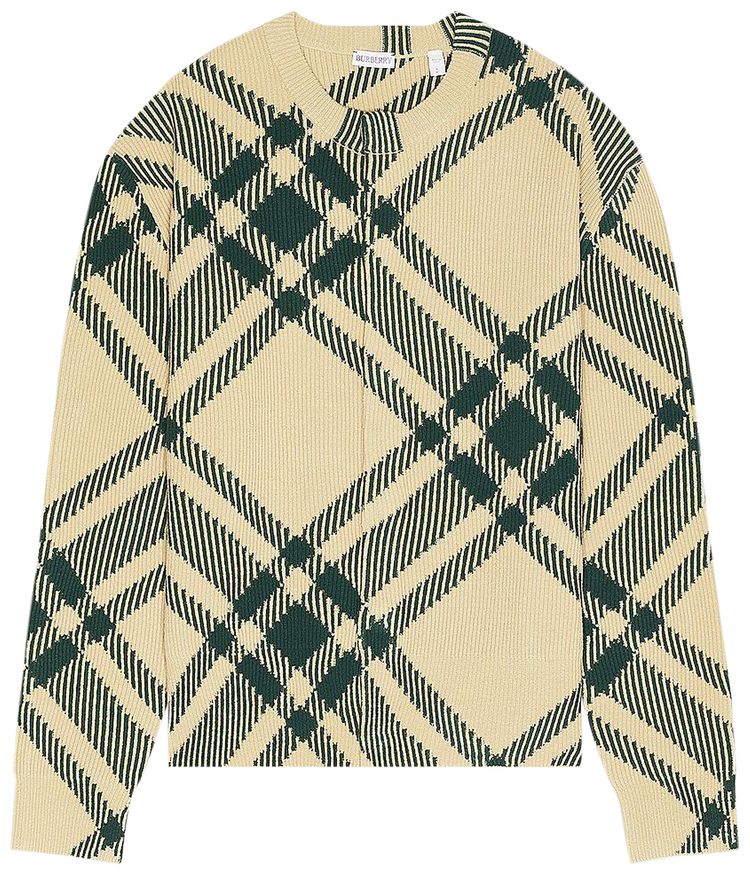 Burberry Check Cardigan Flax