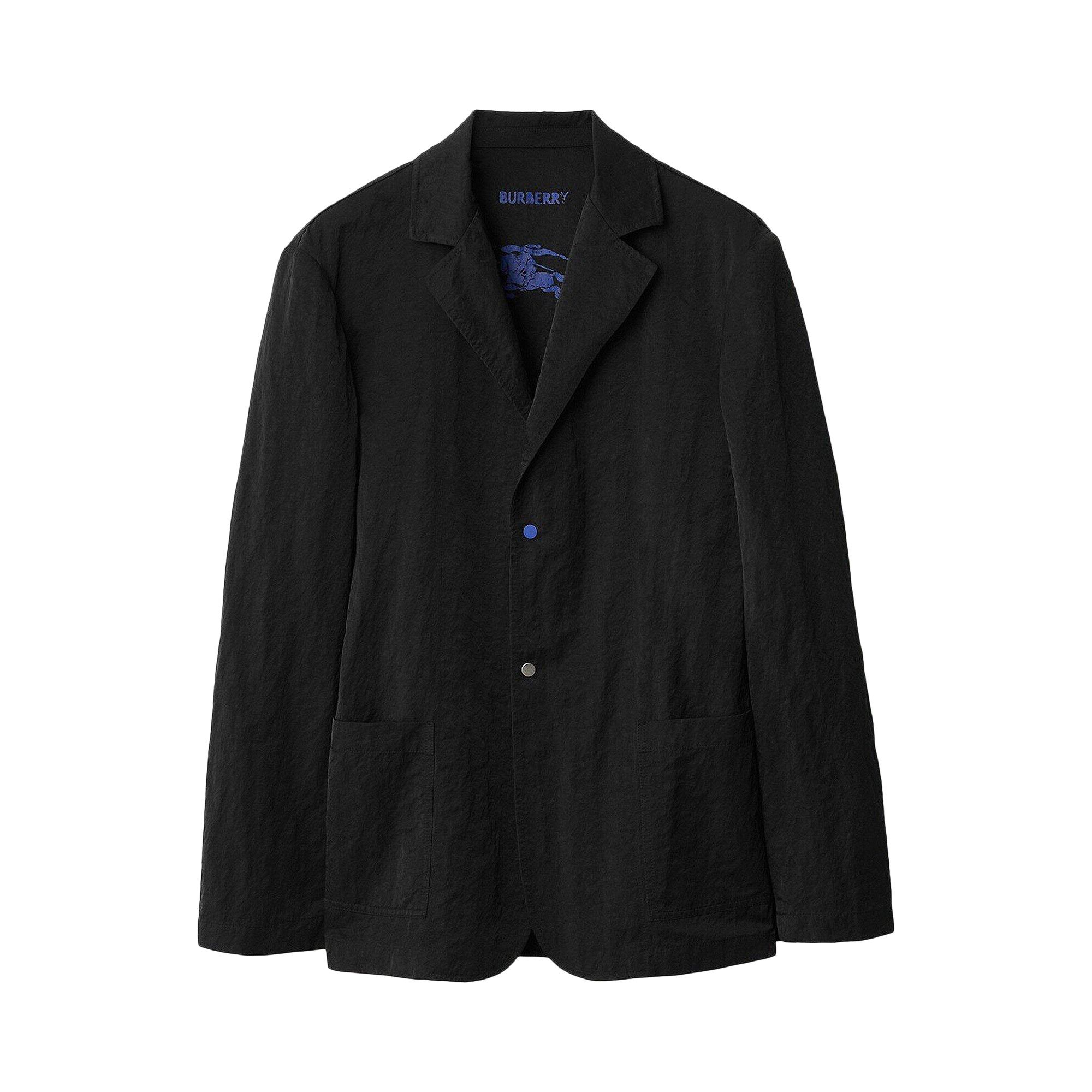 Buy Burberry Single Button Blazer 'Black' - 8083664 | GOAT