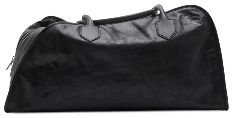 Burberry Leather Duffle Bag Black