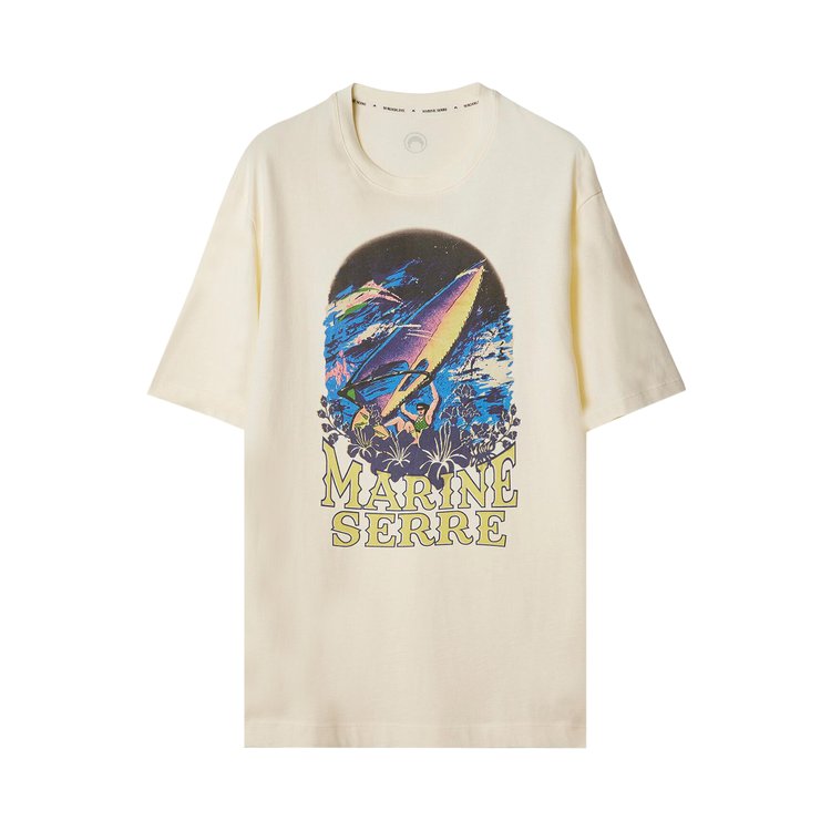 Marine Serre Printed Crewneck T Shirt Pristine