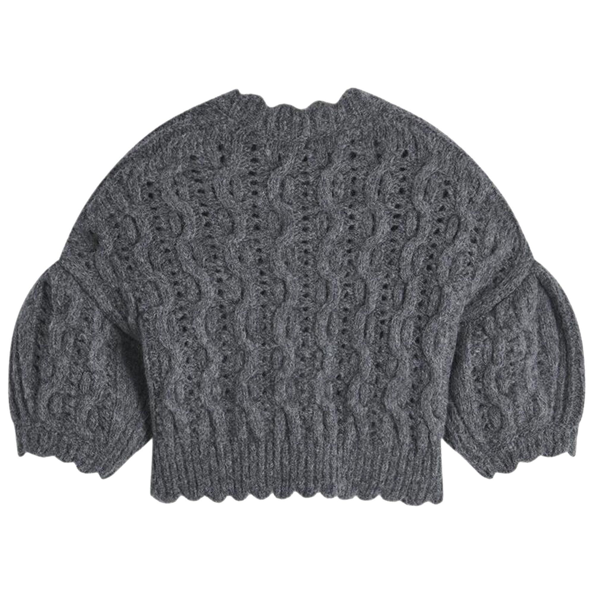 Buy Simone Rocha Beaded Bell Charm Lace Stitch Chunky Knit