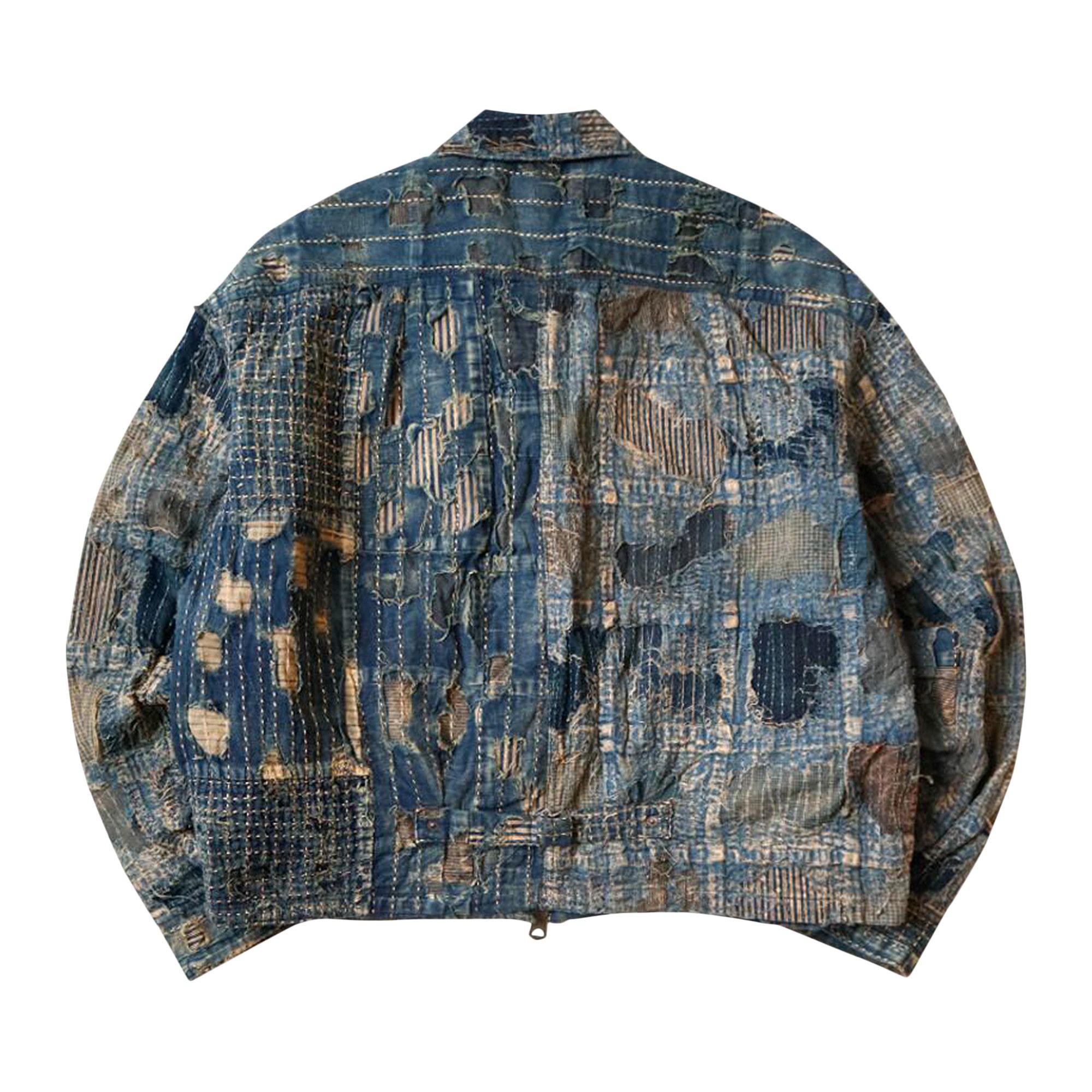 Buy Kapital Boro T-Back Drizzler Jacket 'Indigo Buy Kapital Boro T-Back Drizzler Jacket 'Indigo