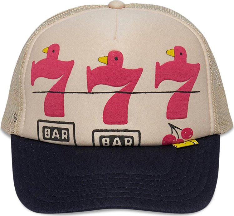 Kapital Lucky Battery Bird Truck Cap EcruNavy