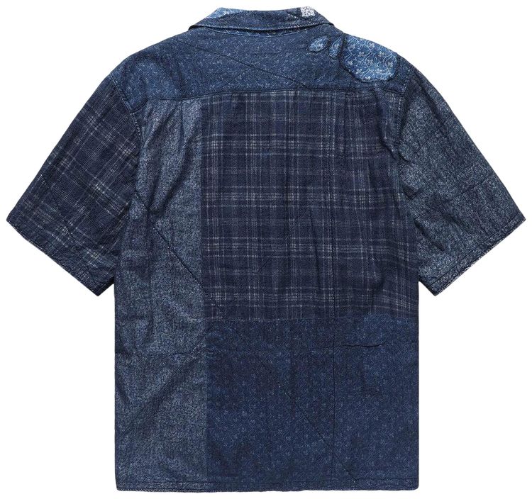 Kapital Patchwork Boro Aloha Shirt Indigo