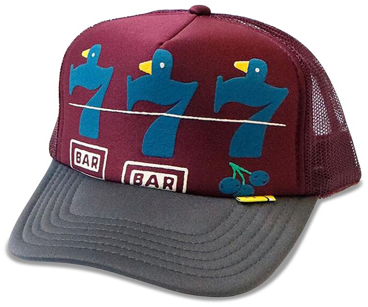 Kapital Lucky Battery Bird Truck Cap BurgundyCharcoal