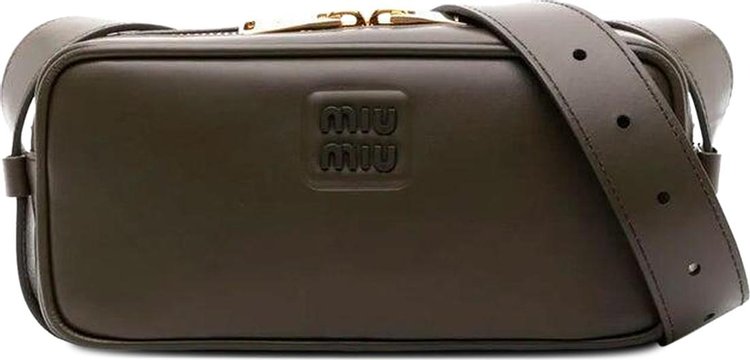 Miu Miu Nappa Shoulder Bag Military