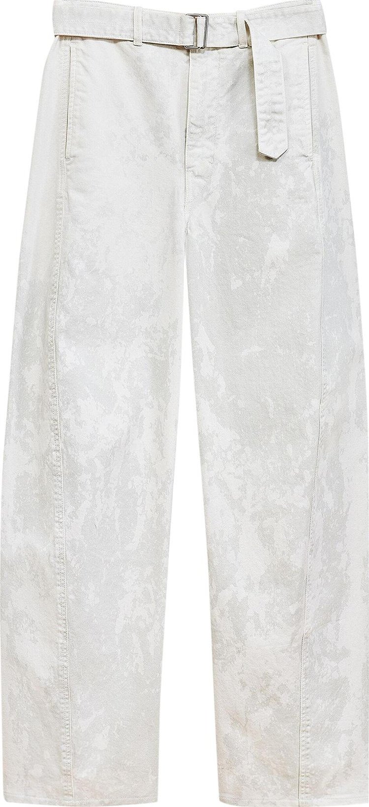 Lemaire Twisted Belted Pants 'Denim Acid Snow Pelican'
