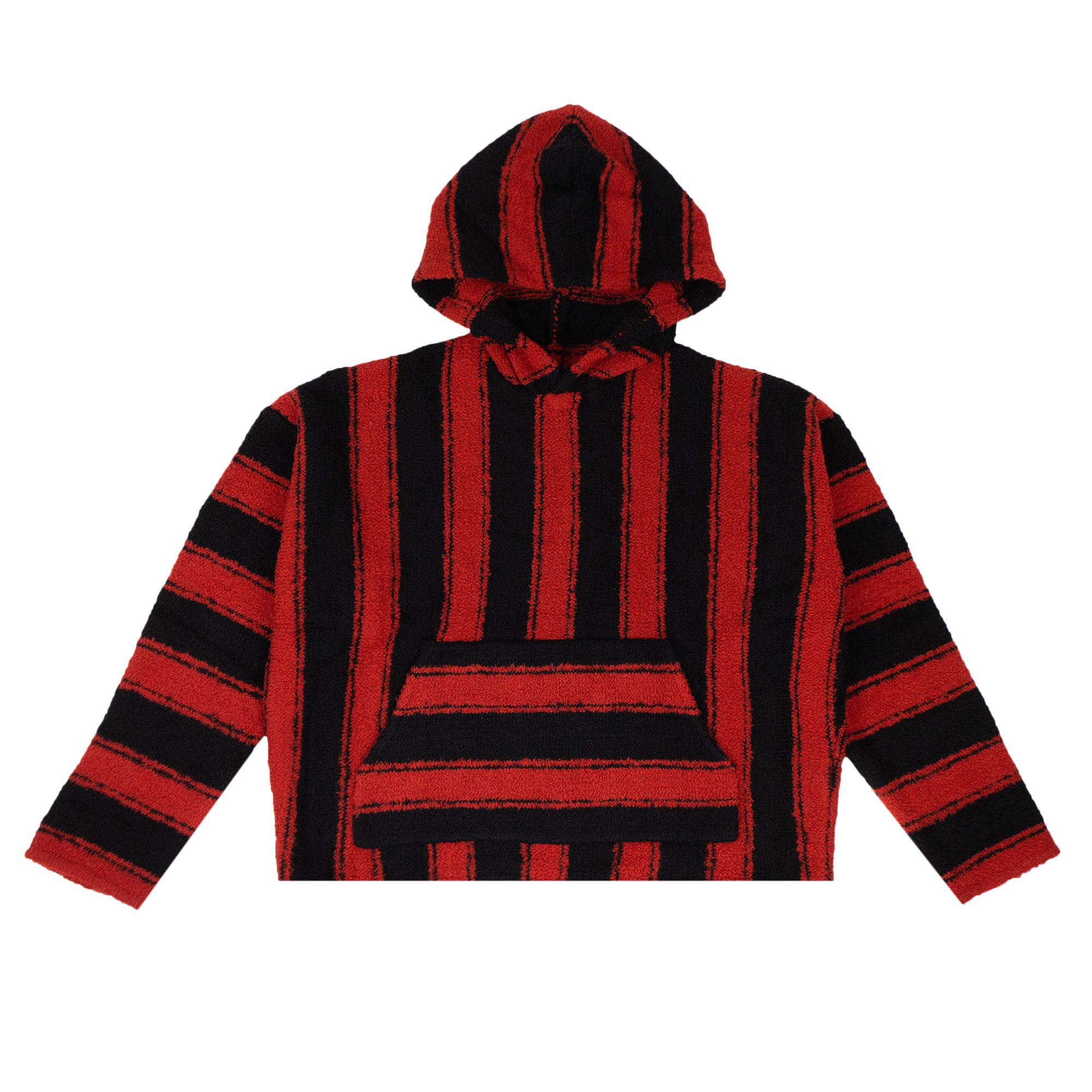 Buy Amiri Baja Striped Pullover Hooded Sweatshirt Red Black MKHDP BAJ RED GOAT