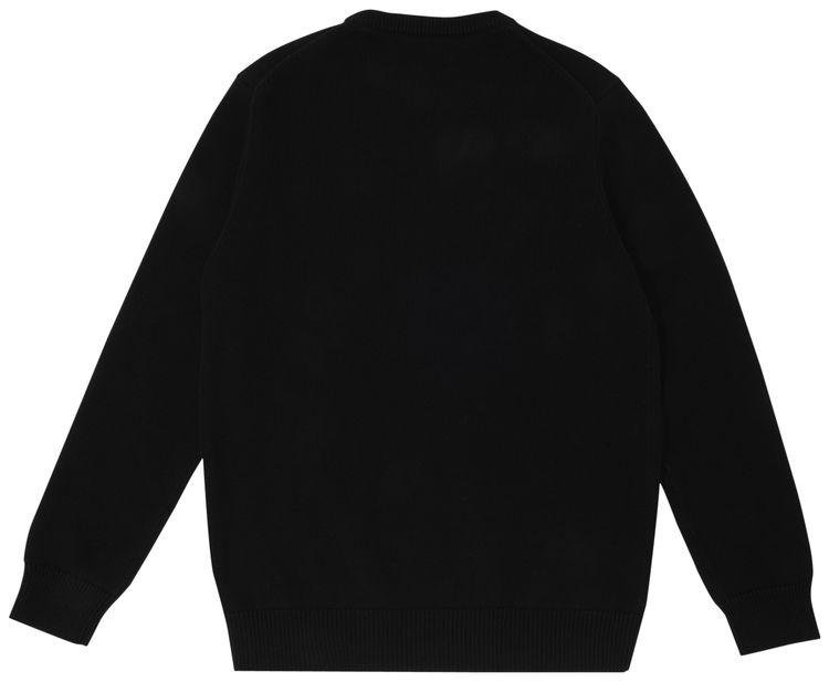 Casablanca Casa Way Intarsia Knit Crewneck Black
