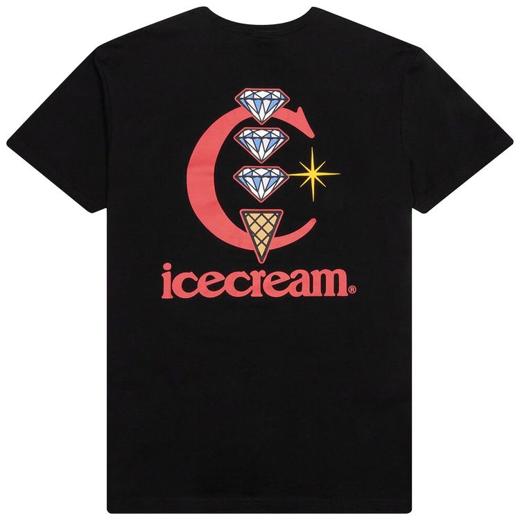 Icecream Diamonds Short Sleeve Tee Black