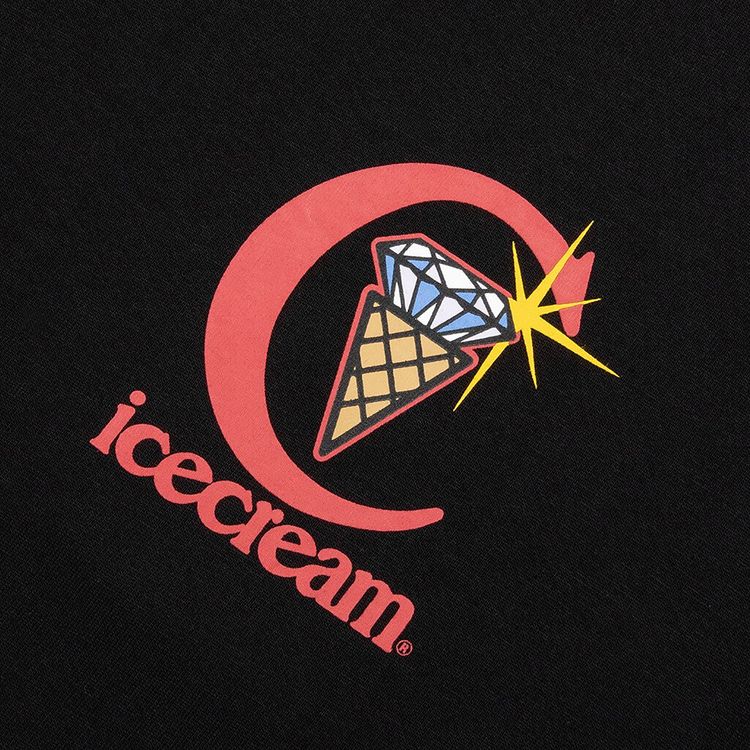Icecream Diamonds Short Sleeve Tee Black