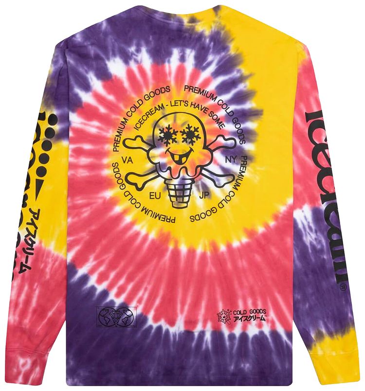 Icecream Cold Goods Long Sleeve Knit Tie Dye