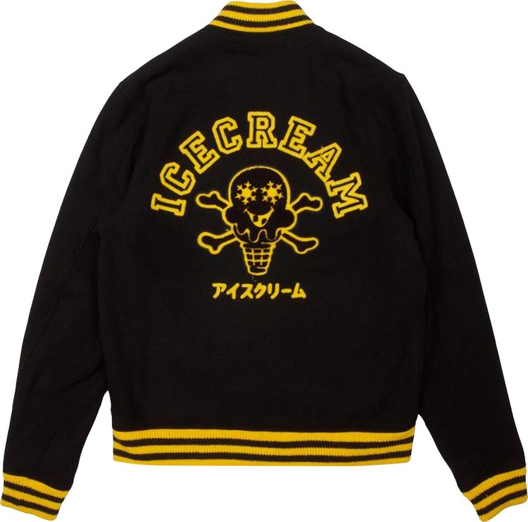 Icecream Varsity Jacket Black