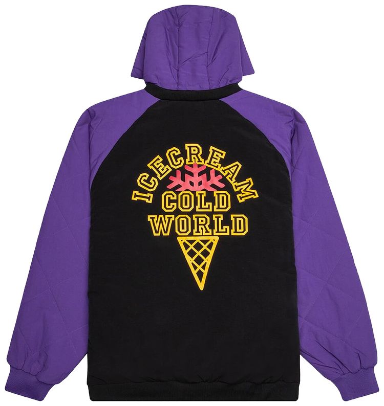 Icecream Tradition Jacket BlackPurple