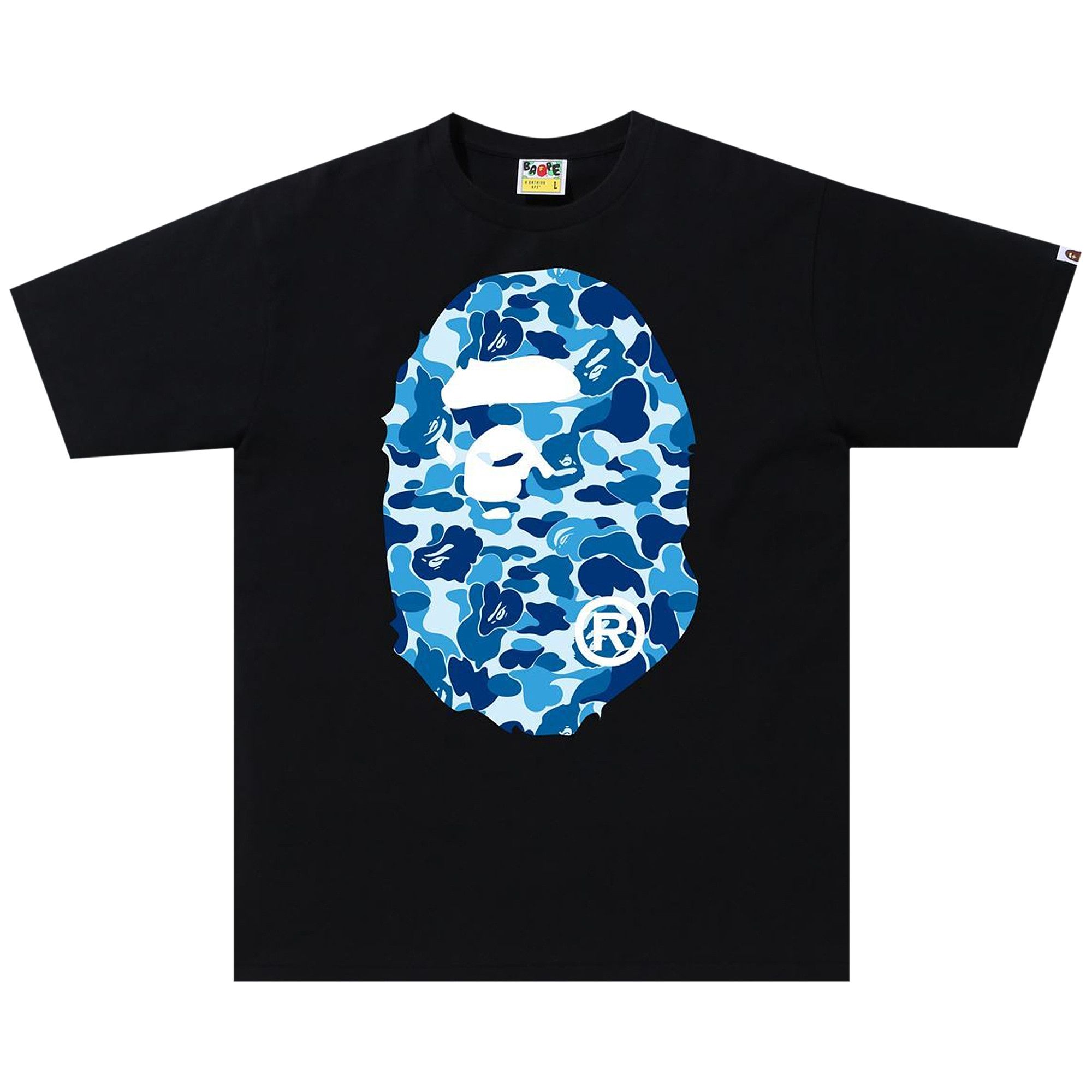 Bape blue camo shirt sales