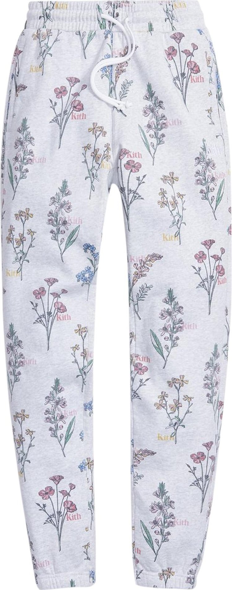 Kith Botanical Floral Williams I Sweatpant Light Heather