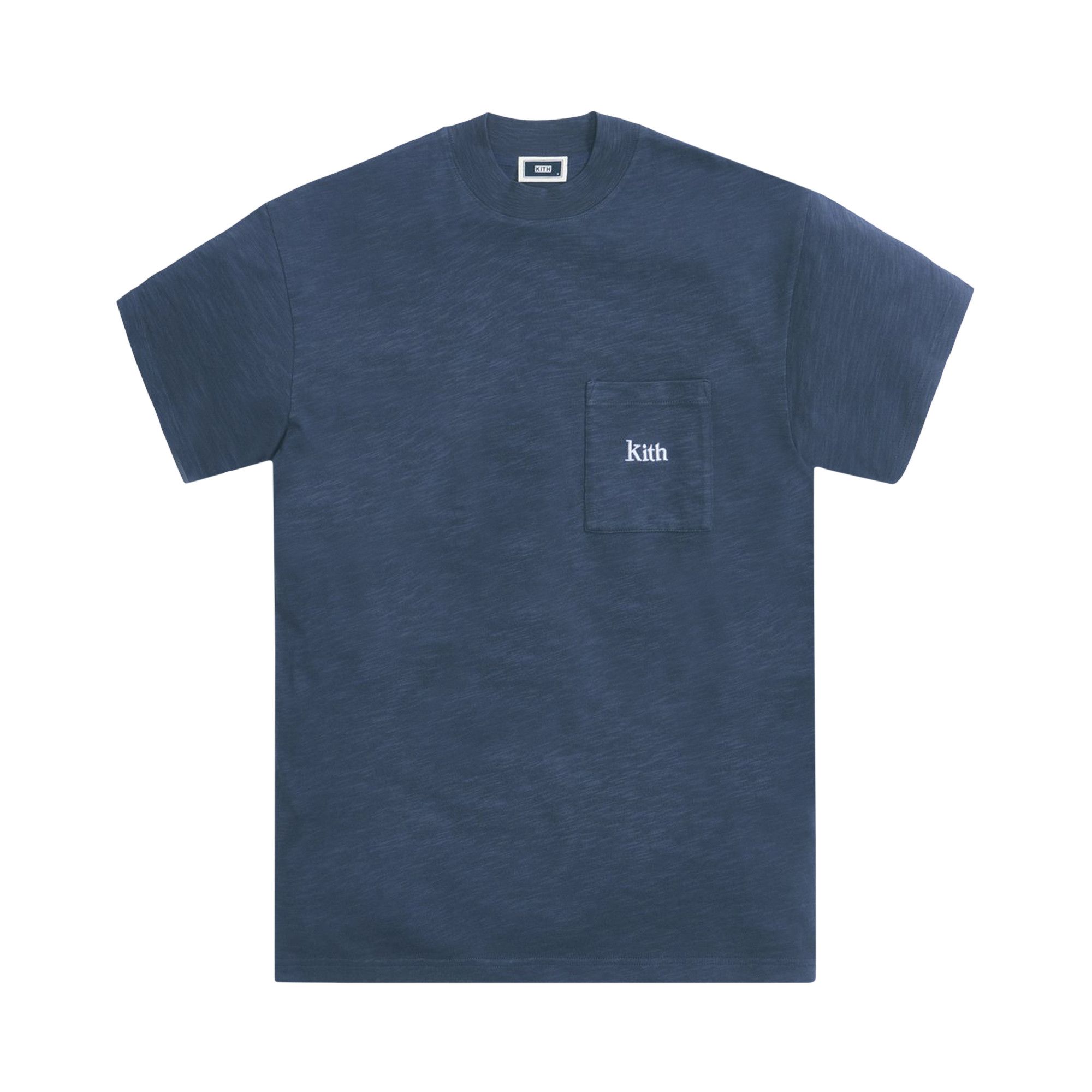 Buy Kith Mock Neck JFK Pocket Tee Torpedo KH3995 402 GOAT