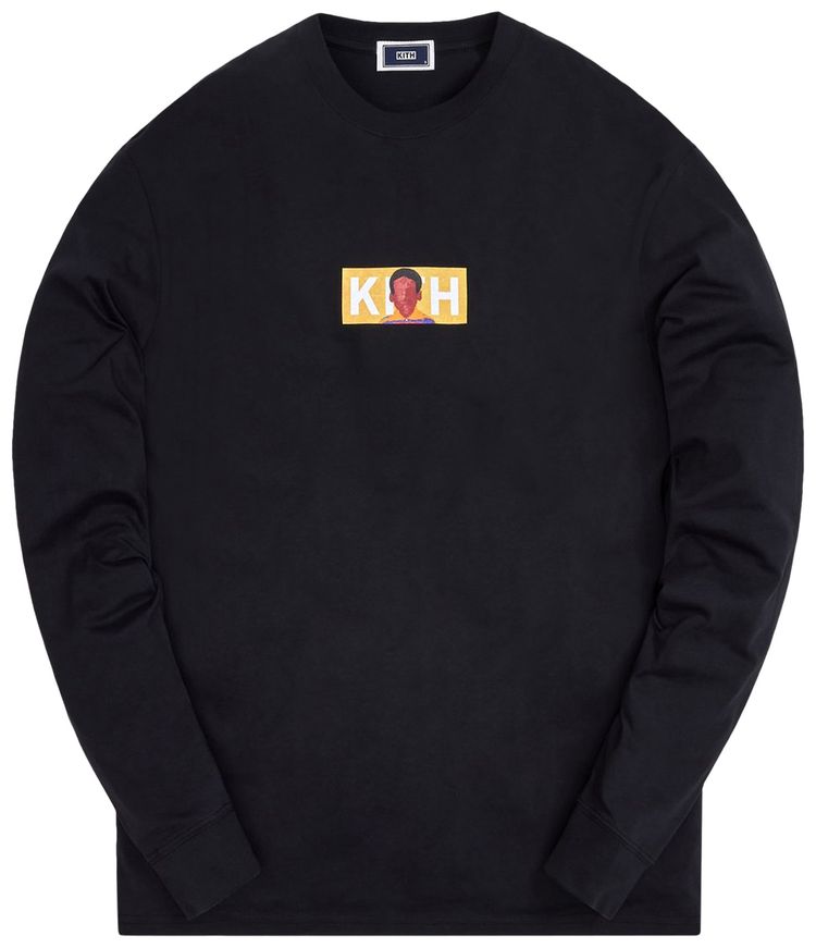 Kith For Shaina McCoy Classic Logo Long Sleeve Tee Black