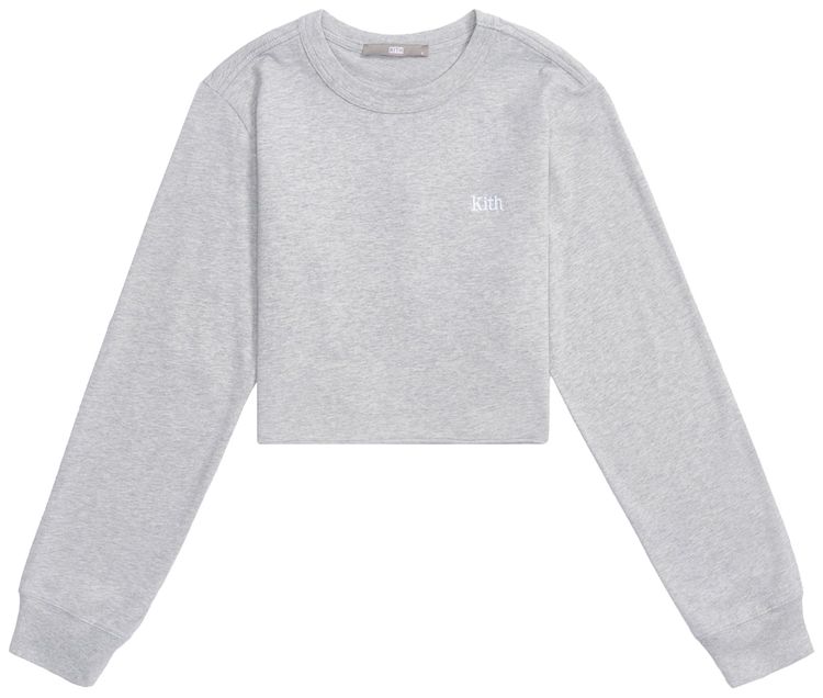 Kith Women Lucy Cropped Long Sleeve II Pavement