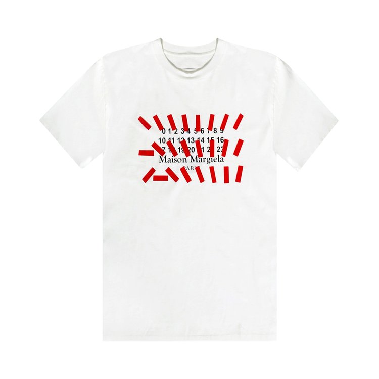 Maison Margiela Number Logo T-Shirt 'Off White'
