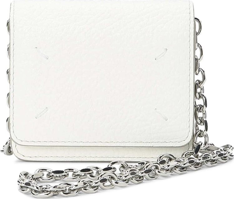 Maison Margiela Logo Stitch Mini Chain Bag 'White'