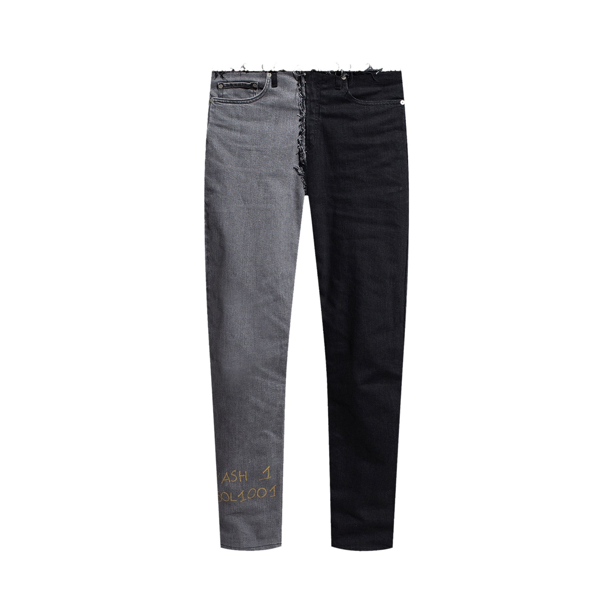 Buy Maison Margiela Raw Cut Jeans 'Black/Grey' - S50LA0175 S30535