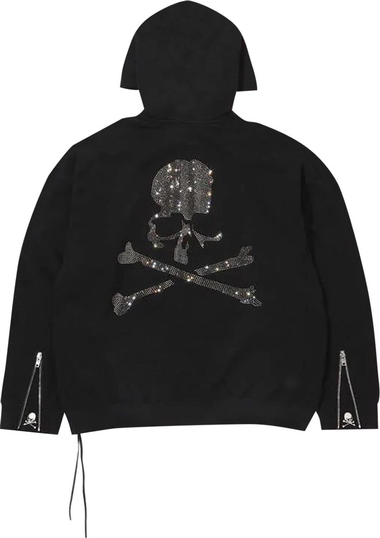 Mastermind Swarovski Logo Zip Hoodie Black