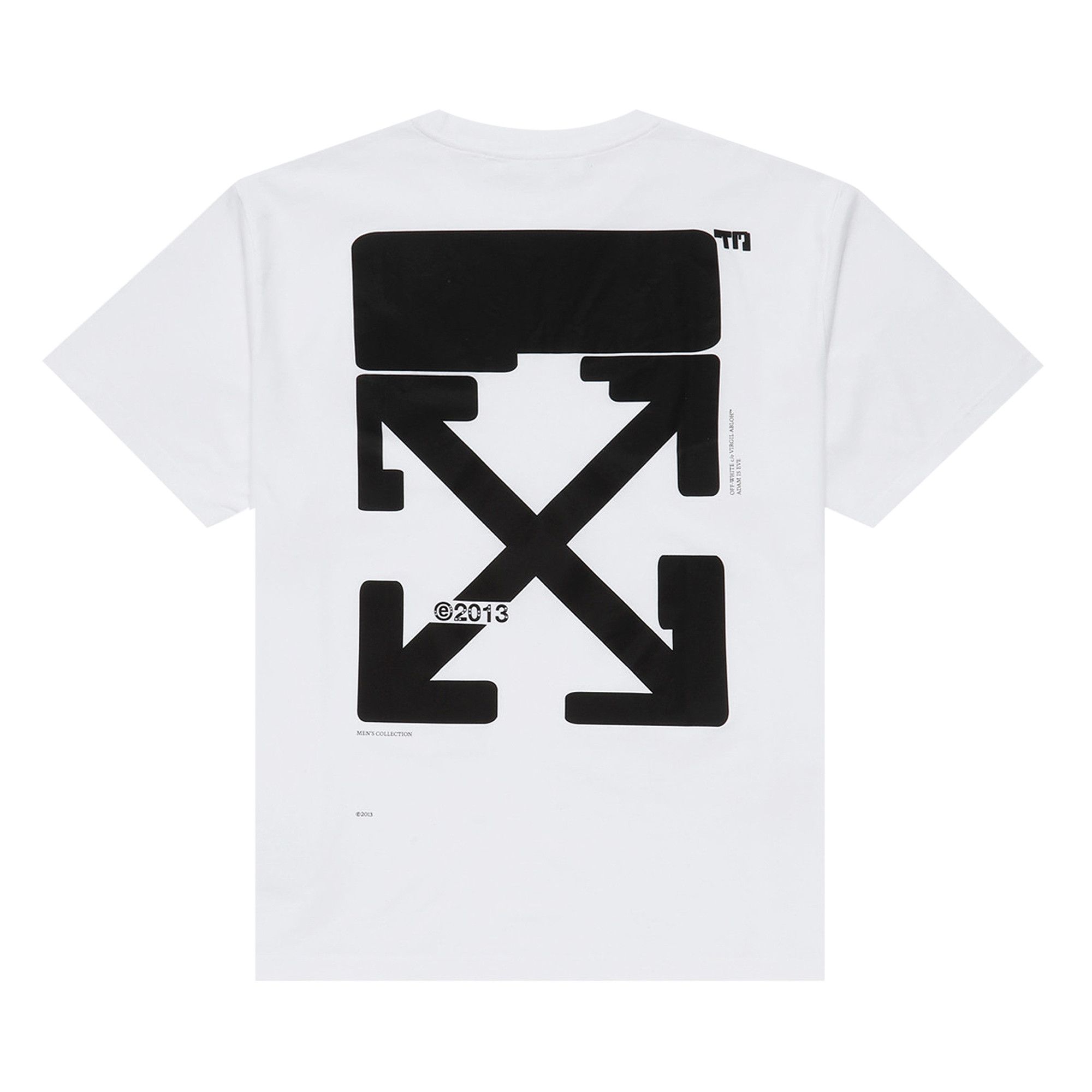 Size l Off White Tech Marker Short Sleeve Over Tee White Black