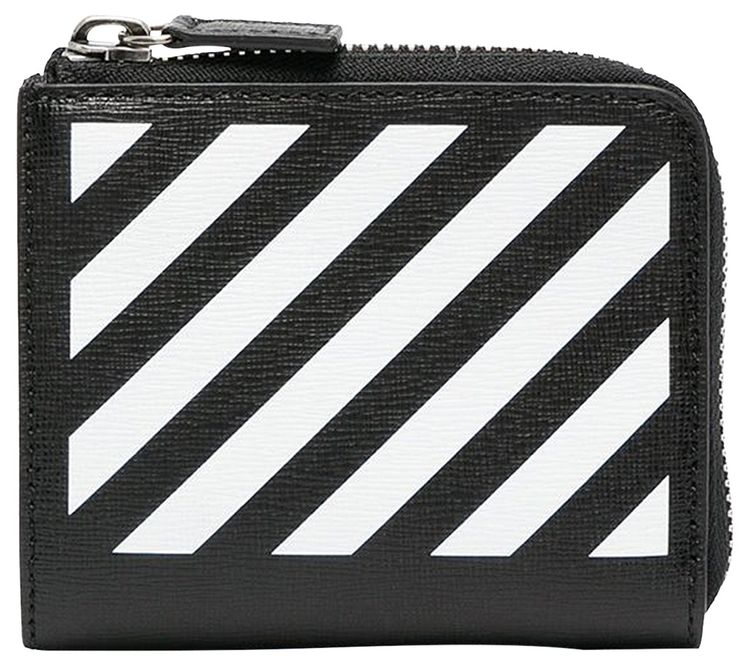 Off White Diag Wallet BlackWhite
